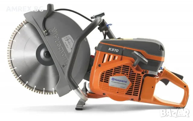 Бензинов фугорез Husqvarna K 970 – 4.8 kW, диск 400 мм, рязане до 155 мм