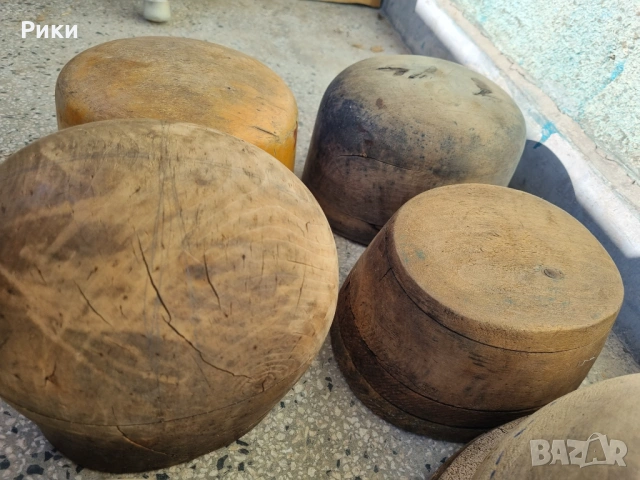 Стари дървени калъпи за шапки, снимка 6 - Антикварни и старинни предмети - 53803927