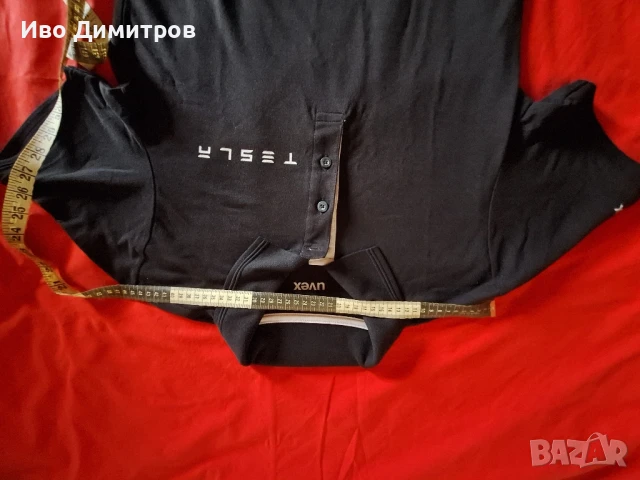Тениска с яка "TESLA", снимка 4 - Тениски - 50831795