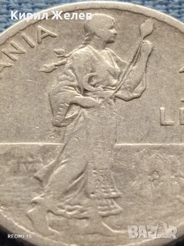 Сребърна монета 1 лея 1910г. Кралство Румъния Карол първи 40417, снимка 3 - Нумизматика и бонистика - 50051882