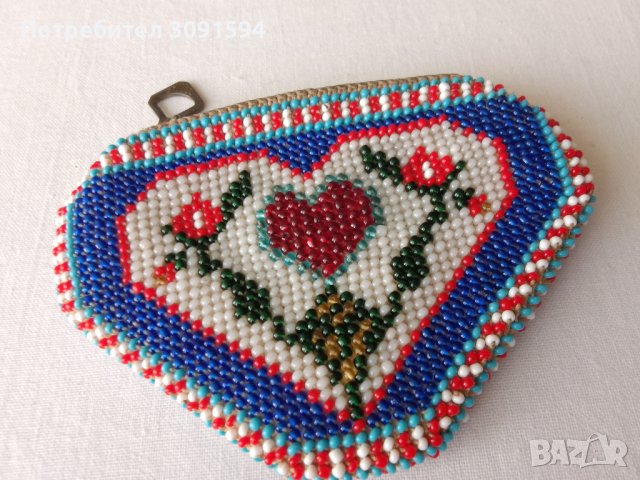   1930 г. Портмоне за монети с мъниста  , снимка 2 - Други ценни предмети - 40811770