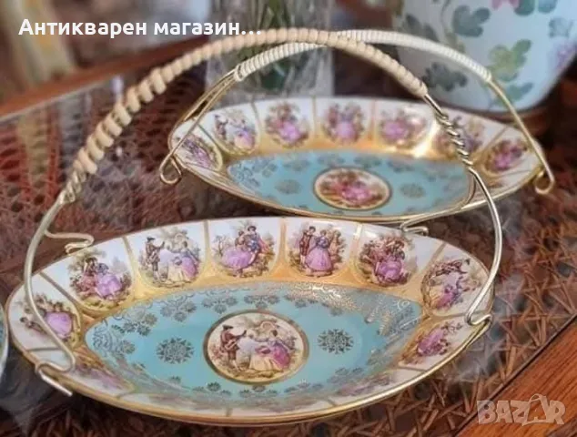 Karlsbader - Прекрасен ,античен комплект от пет части , снимка 3 - Сервизи - 49983027