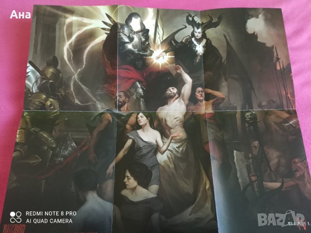3 карти и плакат на Diablo IV PS4 , снимка 4 - Други игри - 41531585