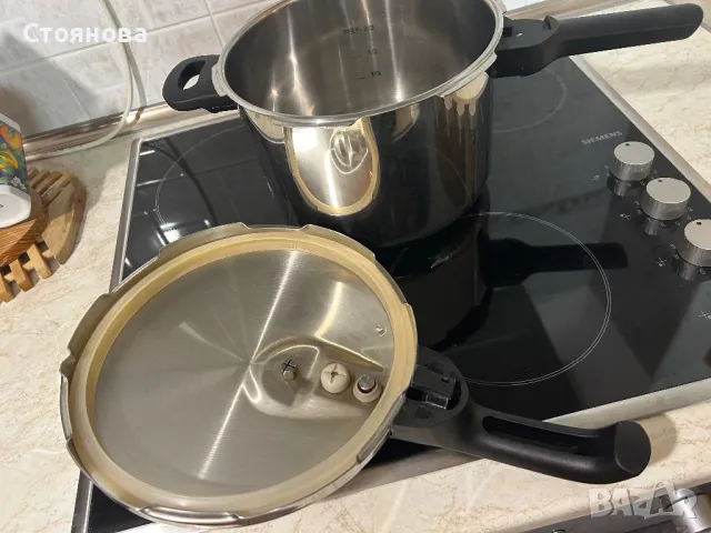 Тенджера под налягане Tefal, снимка 5 - Съдове за готвене - 49633010
