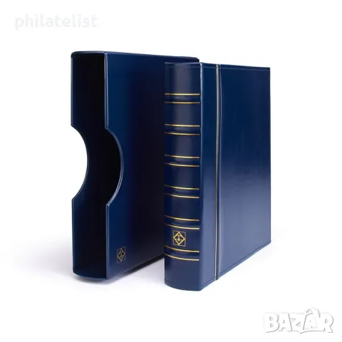 Leuchtturm Grande Classic луксозен албум с касета А4 - син, снимка 5 - Нумизматика и бонистика - 47737877