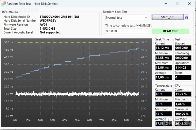 HDD Seagate Skyhawk 8TB 3.5inch, снимка 3 - Твърди дискове - 53333783