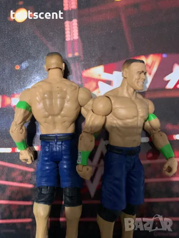 Екшън фигура WWE John Cena Джон Сина Mattel Basic Blue Cargo Green Bands figure играчка, снимка 10 - Фигурки - 48856262