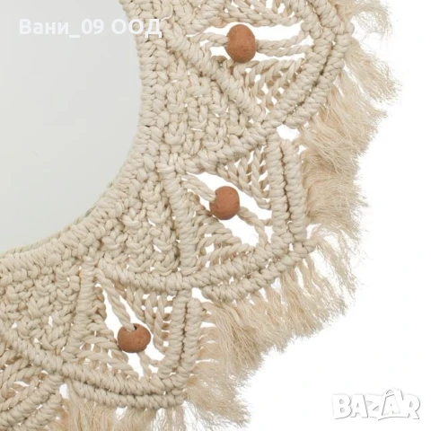 Огледало с макраме , снимка 2 - Огледала - 50927859