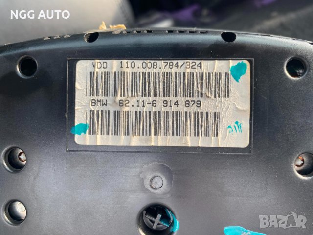 Табло Километраж за BMW, X5, E53, 3.0 d, 184 к.с., № BMW 62.11-6 914 879, снимка 3 - Части - 40475452
