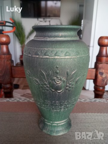 Продавам красива и стара ваза-делва.Ръчна изработка.ФРГ., снимка 12 - Антикварни и старинни предмети - 42412041