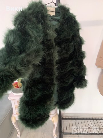 Пухено палто в размер S, снимка 7 - Палта, манта - 44407301
