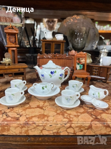 Бонбонско сервизче за малки дами🥰 Винтидж разкош на 80-100 г 4 сета, захарница, каничка