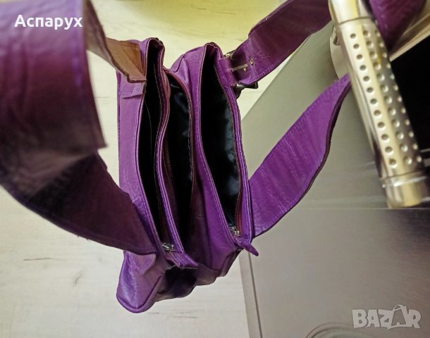 Кокетна лилава дамска чанта, снимка 3 - Чанти - 40799099