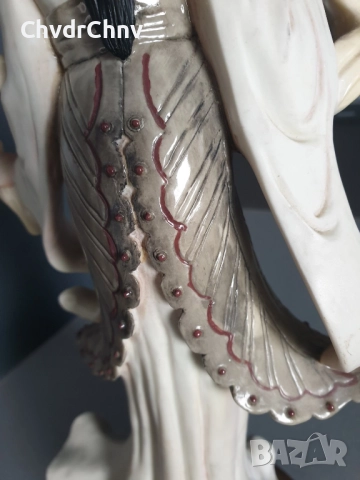 Capodimonte Belcari статуетка резин 35см/Каподимонте италианска фигура на гейша, снимка 10 - Статуетки - 52896803