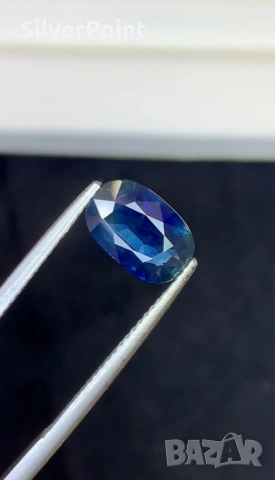 Сапфир син от Сиам с швейцарски сертификат , снимка 2 - Други - 53732898