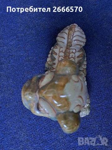  Vintage Large Ceramic Foo Dog Statue      Китаиски порцелан , китайско кучие, снимка 5 - Антикварни и старинни предмети - 41681370