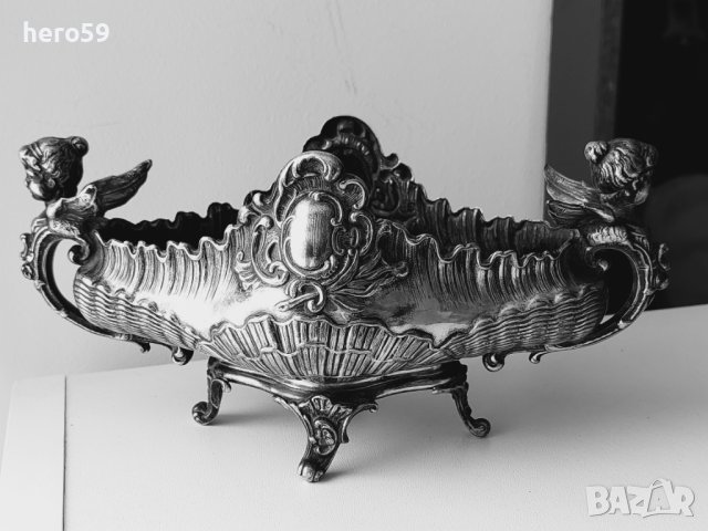 WMF-посребрена боnбониера(гондола) 1890 год./сребро сребърна/, снимка 1 - Антикварни и старинни предмети - 40939129