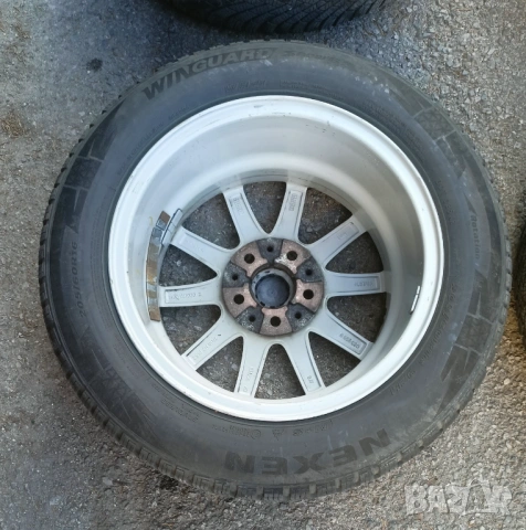 4 бр. джанти 16", 5x112 66 mm с зимни гуми 202/60/16, снимка 7 - Гуми и джанти - 53842726
