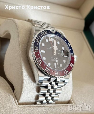 Мъжки луксозен часовник ROLEX GMT-MASTER II PEPSI , снимка 3 - Мъжки - 37098454