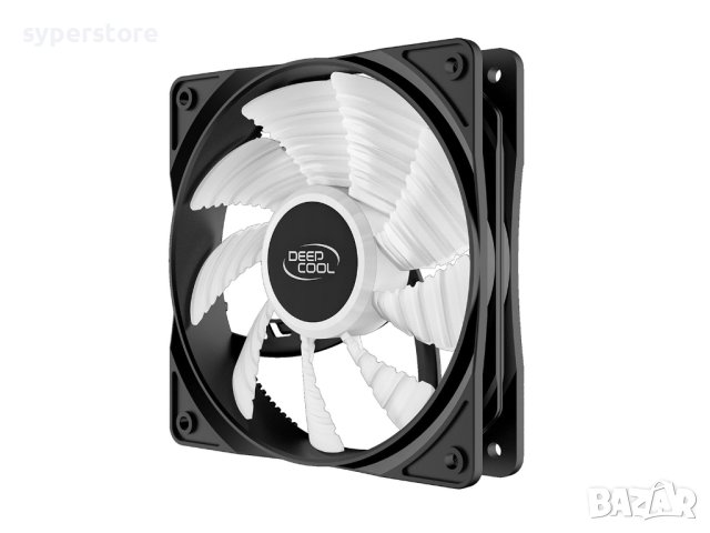 Вентилатор за компютър 120x120x25mm DeepCool Xfan 120 FLED-RF120-BL 1300RPM 3 pin Molex 4-pin, снимка 2 - Други - 40252554