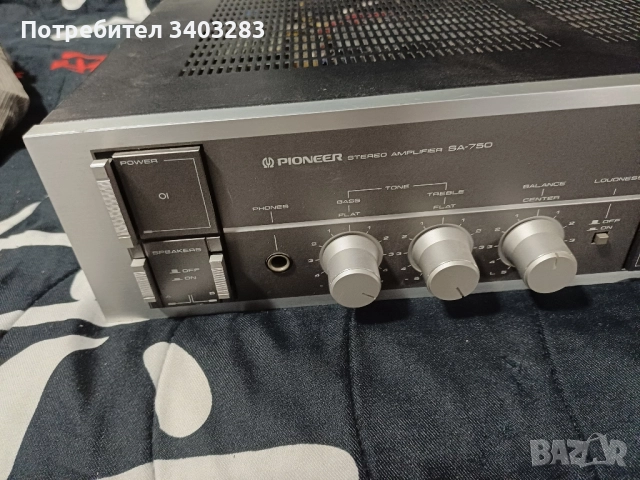 Усилвател Pioneer SA750, снимка 5 - Ресийвъри, усилватели, смесителни пултове - 52304428