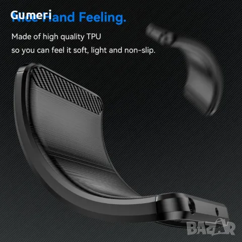 Motorola Moto G85 5G Противоударен Силиконов Гръб Карбон Шарк, снимка 6 - Калъфи, кейсове - 47703103