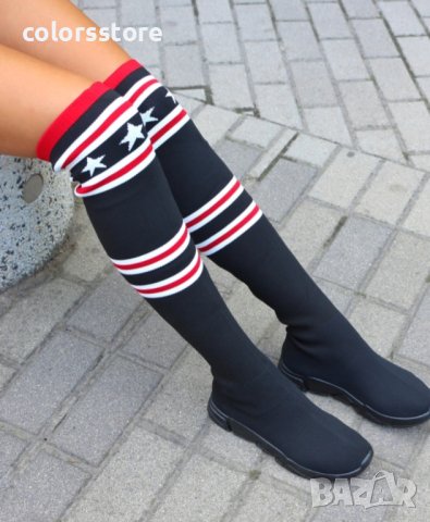 Равни ботуши - черни с черно ходило - C3860