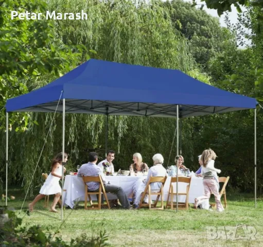Сгъваема градинска шатра 3×6м – голямо покритие, стабилна конструкция и водоустойчив плат, снимка 3 - Други - 50366201