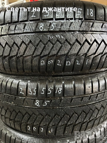 Гуми 235/55/18 Continental  Зимни 4 броя, снимка 2 - Гуми и джанти - 53620392