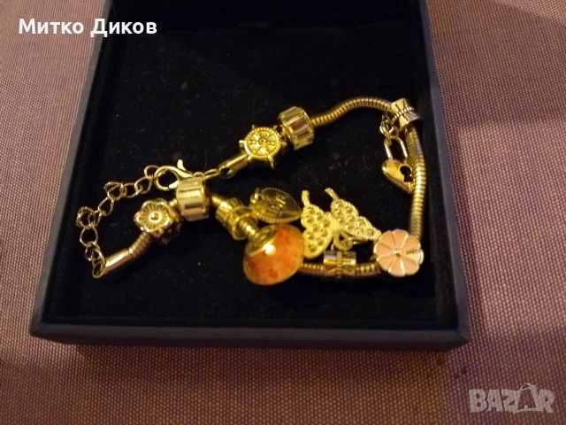 Гривна верижка Сваровски#5, снимка 5 - Гривни - 53798384