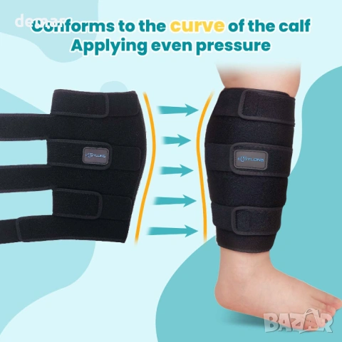 Компресионна лента Sylong® за подуване и оток на прасеца с регулируем ръкав (L), снимка 4 - Други - 53425323