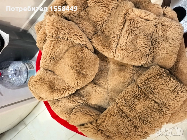 Пухено палто, снимка 3 - Якета - 53300188