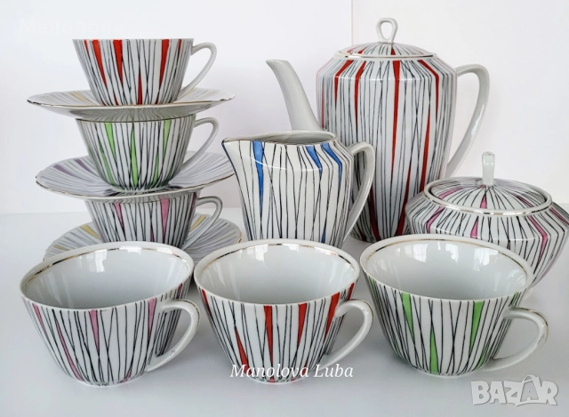 Сервиз за чай или дълго кафе Китка Нови Пазар., снимка 9 - Други ценни предмети - 52418893