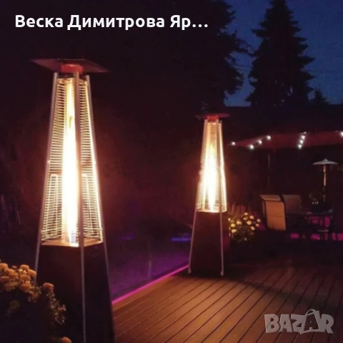 Газов отоплител-чадър 13 kW, 227 см – външен газов отоплител с калъф и защити, снимка 6 - Отоплителни печки - 53087672