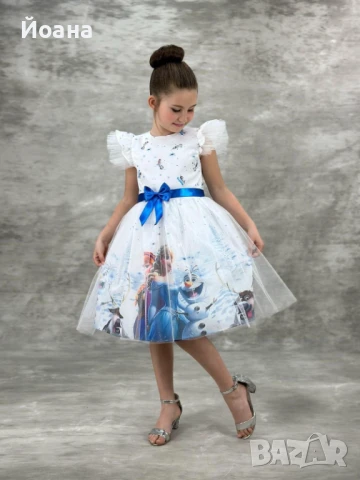 Официални детски рокли с Елза, снимка 2 - Детски рокли и поли - 50791797