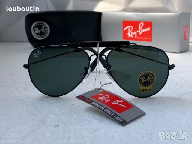 Ray-Ban RB3422 RB3025 limited edition слънчеви очила Рей-Бан авиатор с кожа, снимка 2 - Слънчеви и диоптрични очила - 41730666