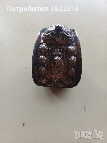 Медна гривна,сачан.Автентична гривна рогатка, снимка 2 - Антикварни и старинни предмети - 53672645