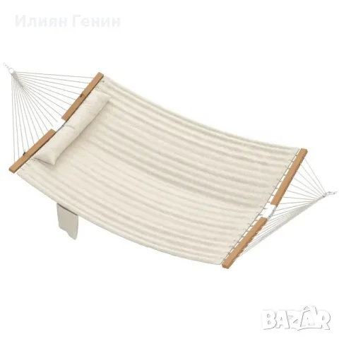 Външен хамак Outsunny 200x140 см, двуслоен хамак