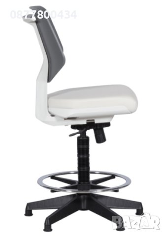 Луксозен стол за зъболекари,за лаборатория,за каса в магазини-мека дебела седалка с еко кожа и ринг , снимка 3 - Лаборатория - 44172846
