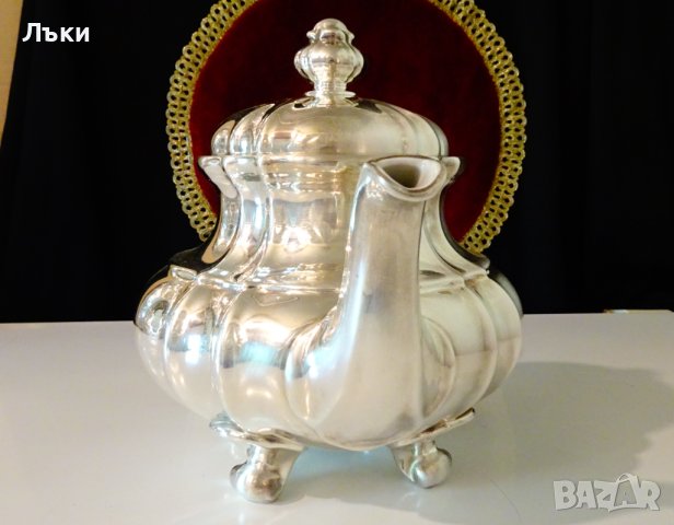 Чайник,кана WMF,посребрен порцелан,барок. , снимка 2 - Антикварни и старинни предмети - 41612080