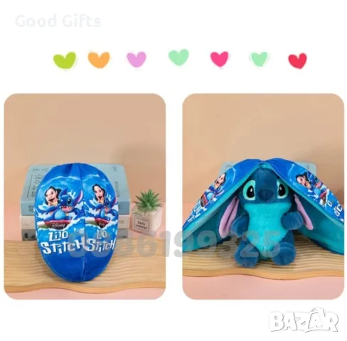 2в1 Трансформираща се плюшена играчка Стич Възглавница,  25см, снимка 6 - Плюшени играчки - 48502371