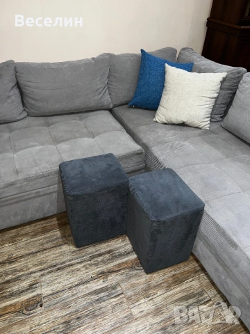 Ъглов разтегателен диван, снимка 7 - Дивани и мека мебел - 53118742