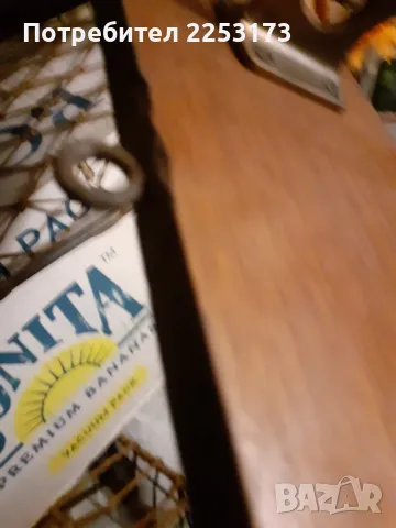 Стара дървена закачалка с месингови куки, снимка 3 - Декорация за дома - 48316844