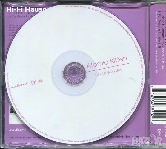 Atomic Kitten-The Last Goodbye, снимка 2 - CD дискове - 34749750