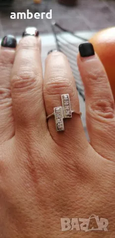 Сребърен пръстен - модел KR252, снимка 2 - Пръстени - 48844495