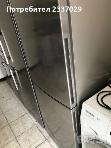 Ком.хладилник:Бош-Инокс-1год гаранция,клас:А+++\вис:1,76м/дъл:65см/Шир:60см,дисплей,като нов,, снимка 5 - Хладилници - 53721815