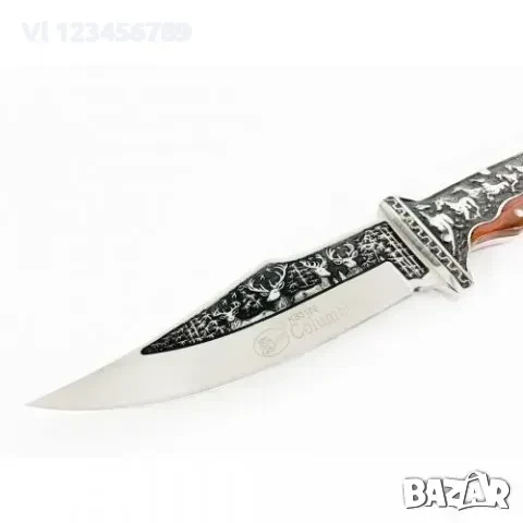 Инкрустиран ловен нож Columbia KB3189-130х270мм, снимка 2 - Ножове - 50676563
