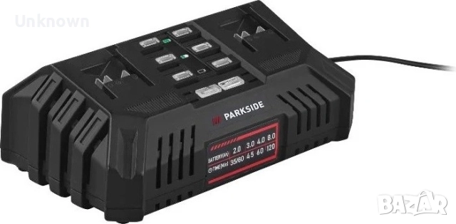 Parkside 20v двойно зарядно, снимка 2 - Други инструменти - 52497307