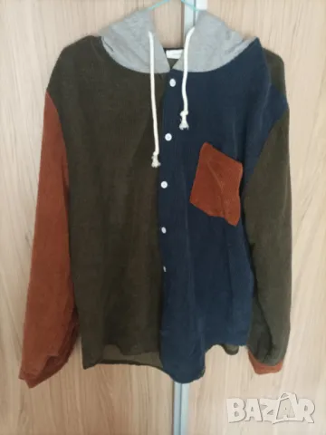 Разноцветна, асиметрична, връхна риза, снимка 1