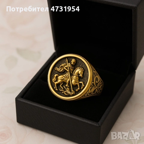 Мъжки позлатени пръстени , снимка 3 - Пръстени - 53402600